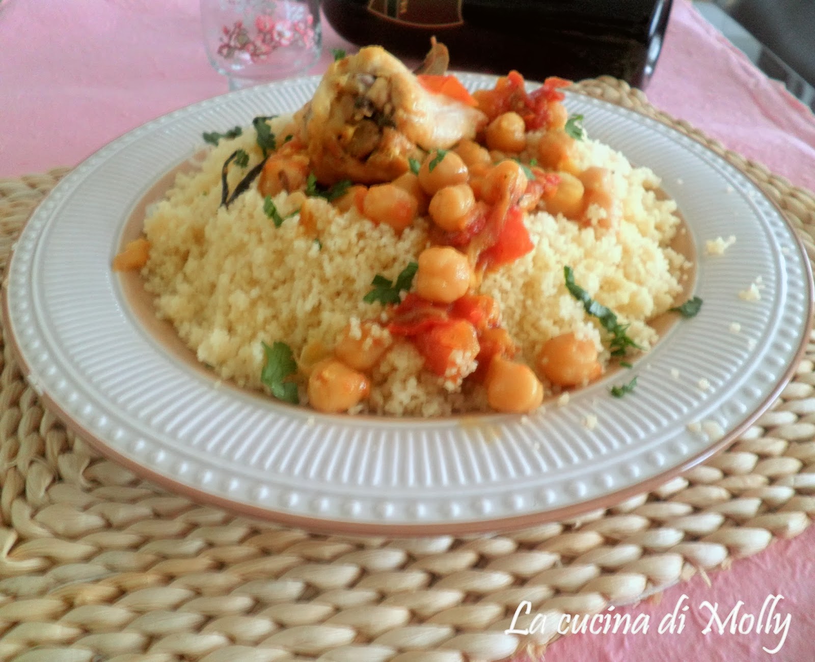 cuscus con ceci e fusi di pollo