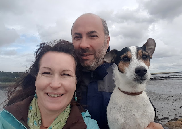 selfies on the pier at Culross selfies on the pier at Culross