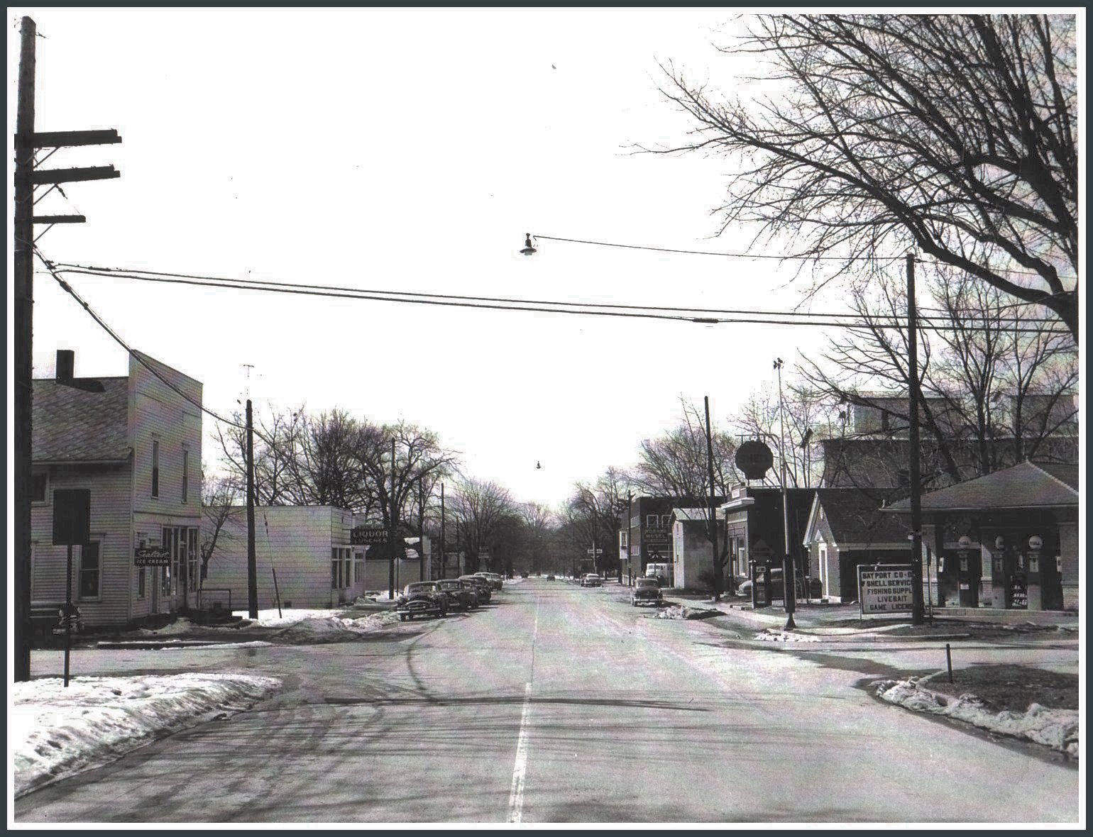 Bay Port, Michigan Now and Then