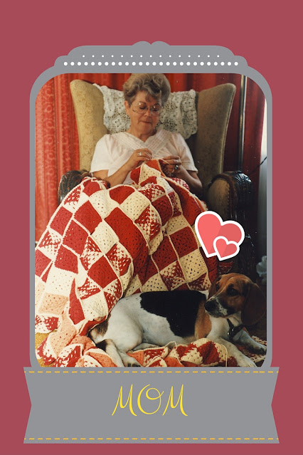 Mom Crochets Gifted Blanket