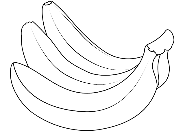 Coloring Banana Fruits