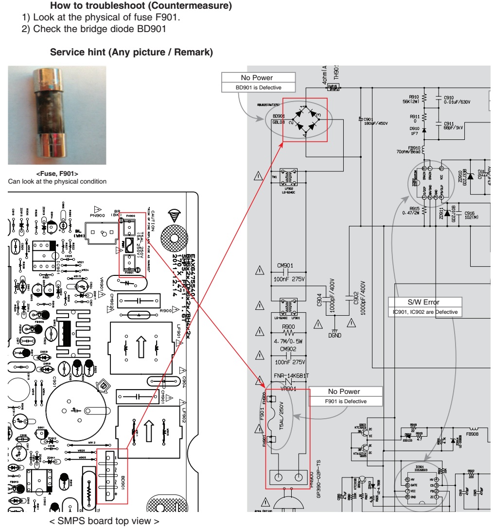 Electro help LG BH4120SN SMPS schematic power board EAX64755401