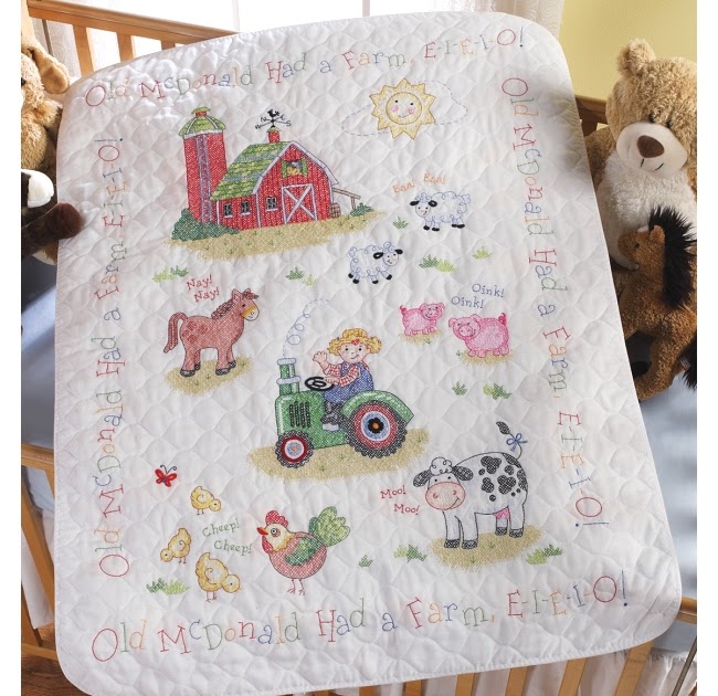 Weekend Kits Blog: Cross Stitch Kits for Baby - On the Farm!