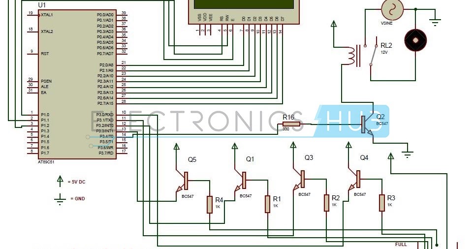 Water Level Controller using 8051 Microcontroller