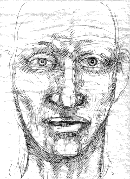 The William T. Ayton Art Menagerie Process of sketching a head