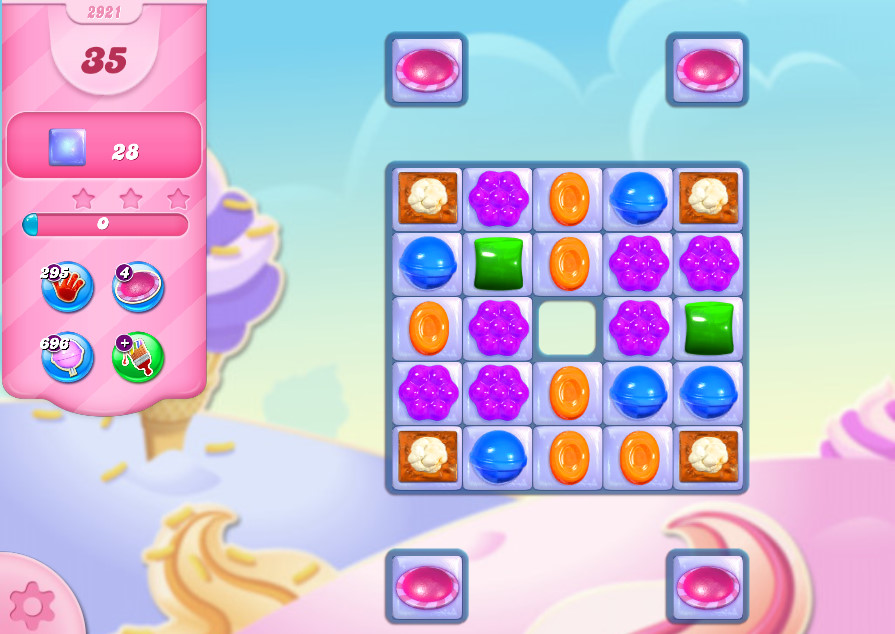 Candy Crush Saga level 2921 Candy Crush Saga level 2921