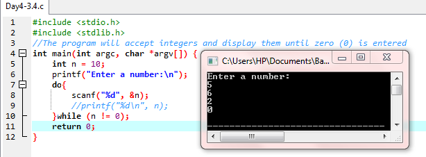 Thiendmh: [LBC] Day 4 - 1,2,3: Using while loop, for loop and do..while ...