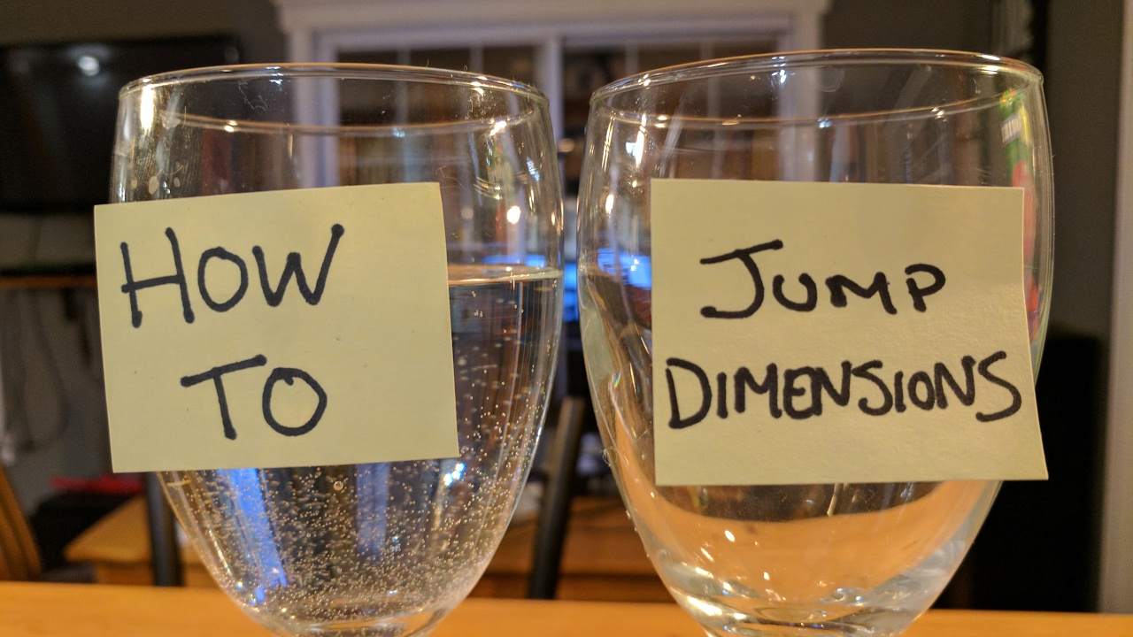How To Quantum Jump With The 2 Glasses Exercise How To Quantum Jump With The 2 Glasses Exercise