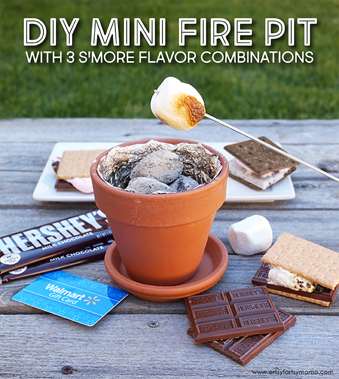 Diy Mini Fire Pit For S Mores Artsy, Terracotta Pot Fire Pit Diy