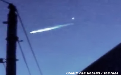 UFO Crashing Releases Orb Over Southern California 1-5-15