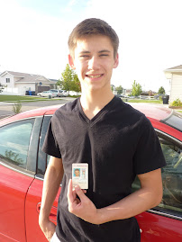 Rye and his driver's license:)  Look out people!!