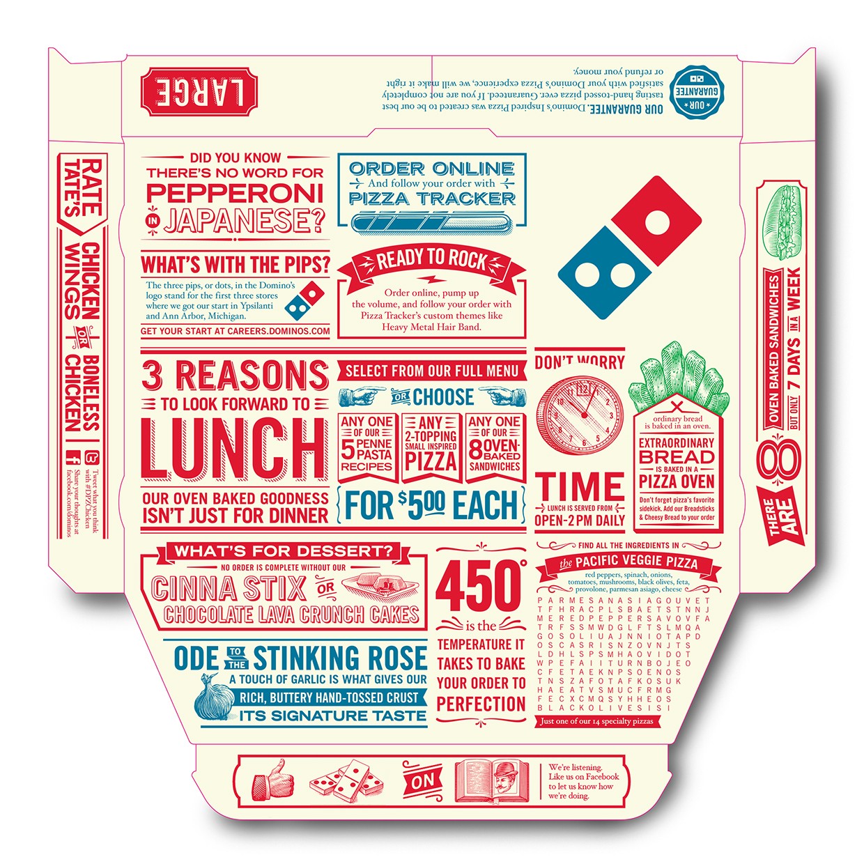Domino's Pizza Boxes Illustrations on Packaging of the World Creative Package Design Gallery