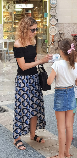 Falda larga verano handmade