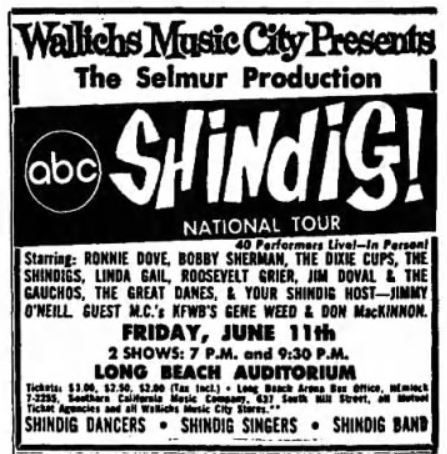 A Rock n' Roll Historian: SHINDIG Tour 1965