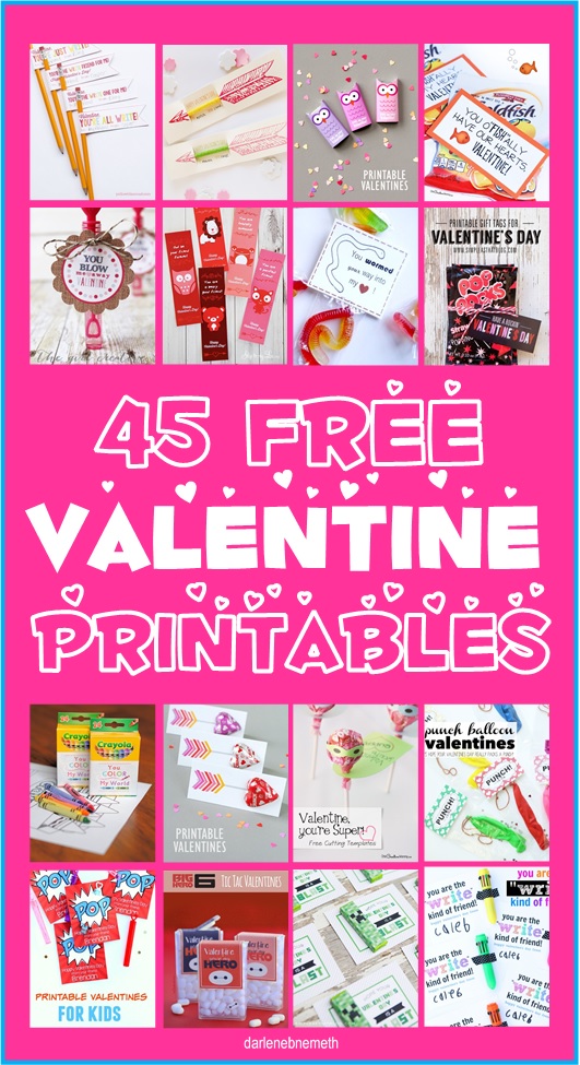 Let It Shine: 45 Free Valentine Printables