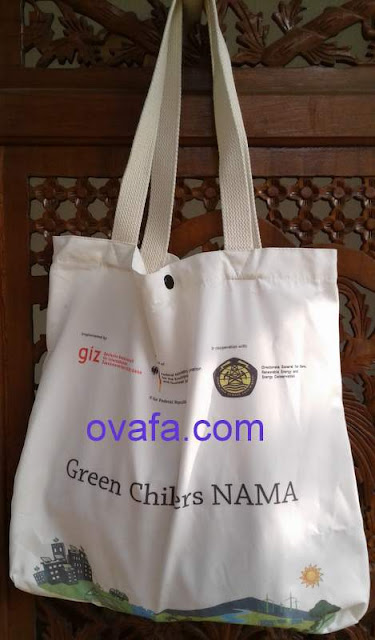 Konveksi pembuatan goodie bag (tote bag) kain drill murah di Bintaro Tangerang Selatan