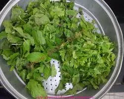 chop-coriander-and-mint-leaves