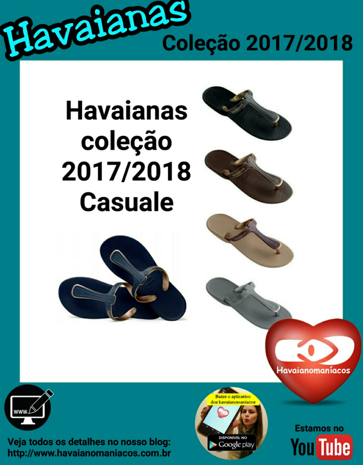 HAVAIANAS COLEÃÃO 2018: Casuale.