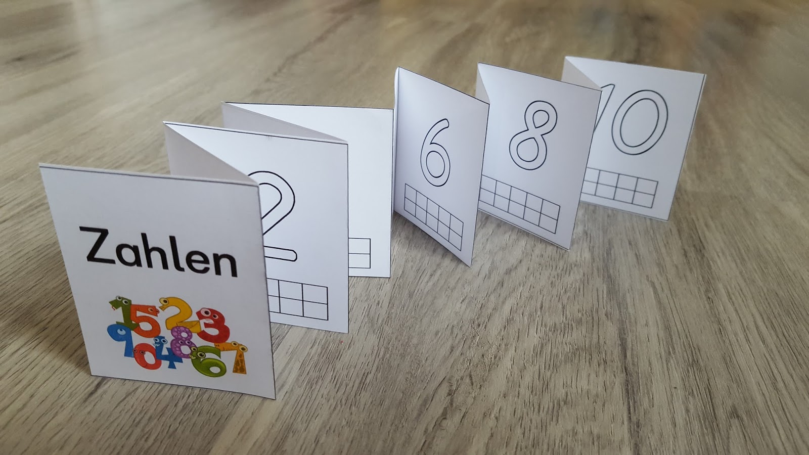 Grundschultante Leporello Zahlen