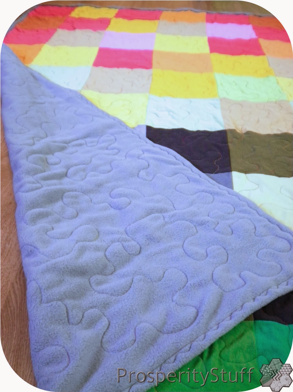 ProsperityStuff Quilts Fleece and TSHIRT Quilt