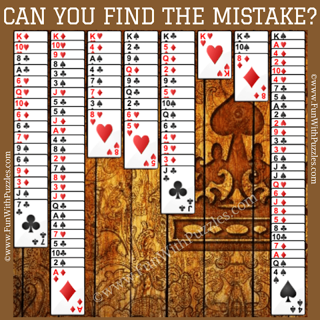 Tough Brain Puzzle: Spot the Mistake in Kings Solitaire