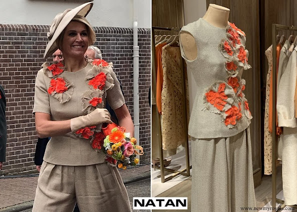 Queen Maxima wore Natan top and trousers