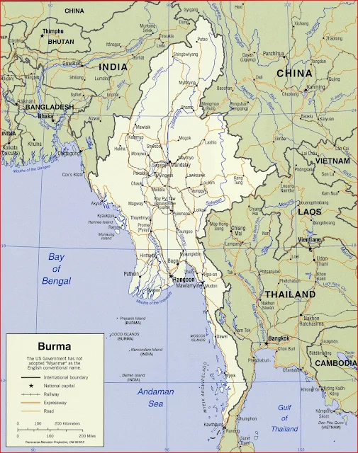 image: Burma Political Map