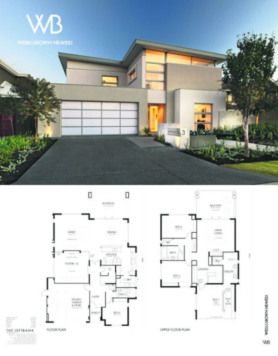 desain inspiratif rumah modern minimalis plus denah