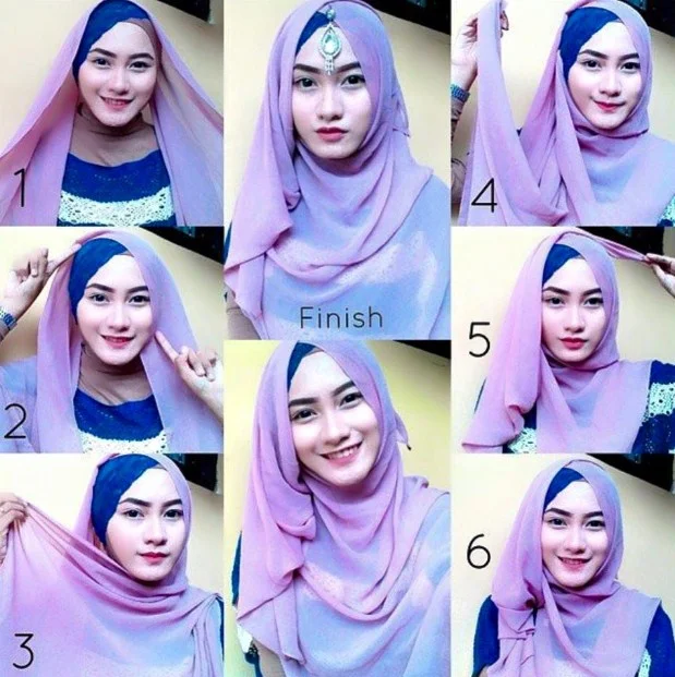 Cara Menggunakan Hijab Pashmina Simple