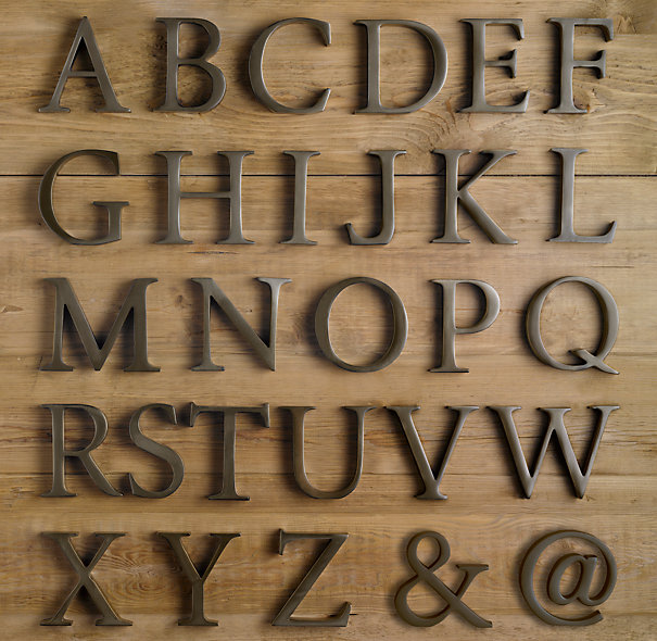 COCOCOZY: MONOGRAM STYLE - LARGE LIVING ROOM LETTERS!