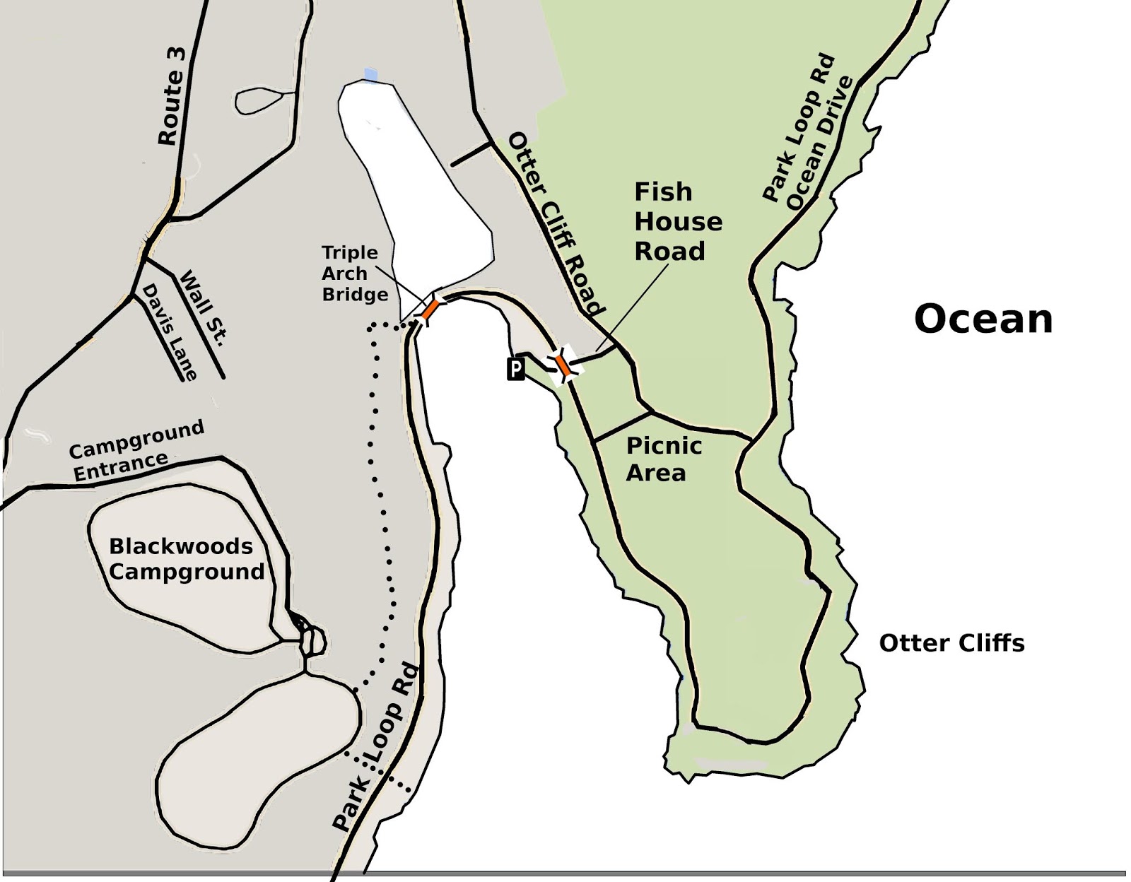 ABANDONED TRAILS OF ACADIA NATIONAL PARK THE FISH HOUSE ROAD Acadia