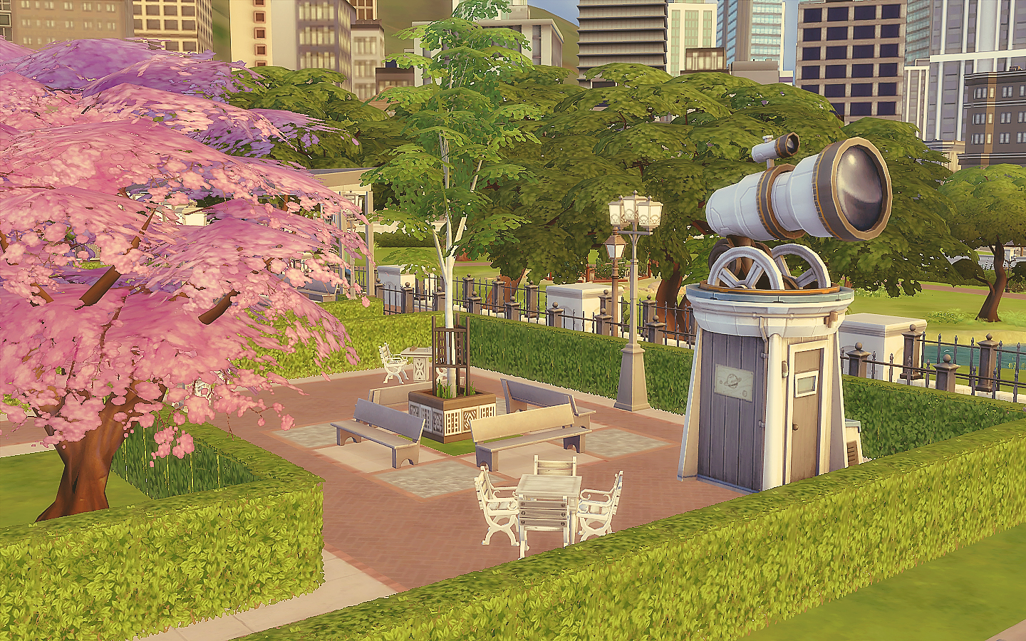 Downtown Park The Sims 4 Via Sims