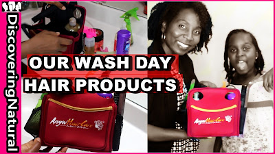 What Products to Use to Wash Natural Hair ft. AnywHairCare Organizer Bag