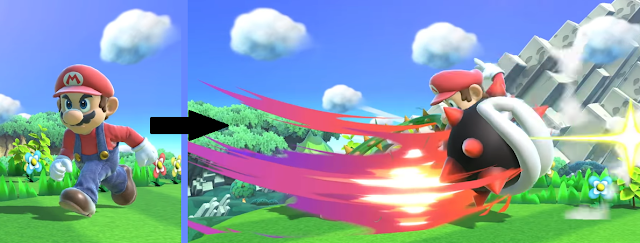 Super Smash Bros. Ultimate angry Mario walking face Piranha Plant forward smash spiky