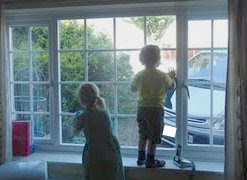 Making Chores fun and cleaning the windows