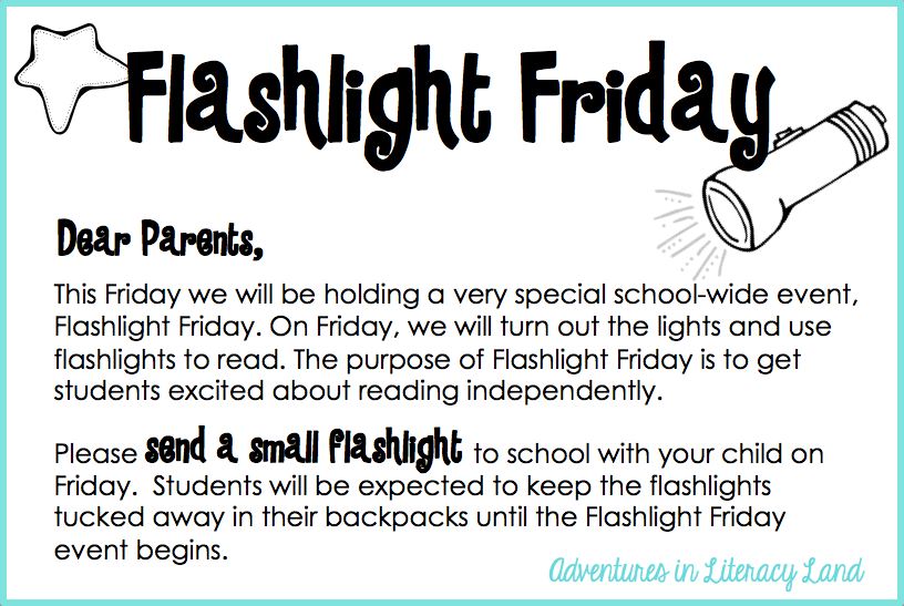 Engage Your Readers with Flashlight Fridays Adventures in Literacy Land