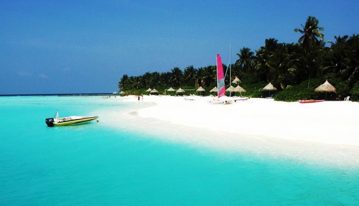 paraíso en las Maldivas.