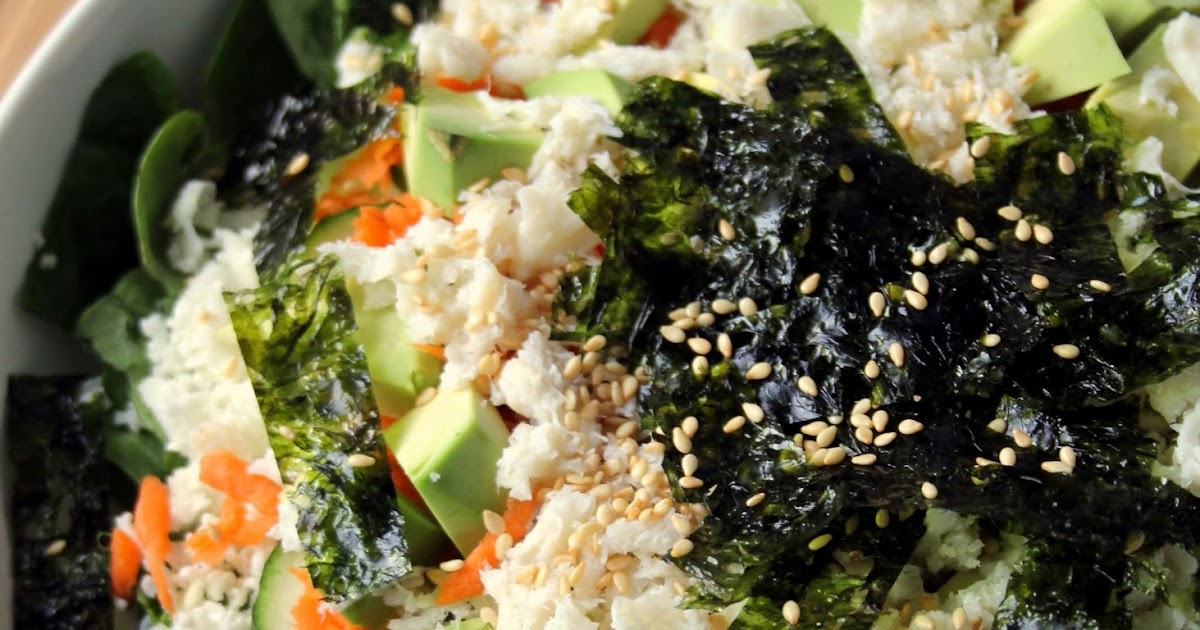 Jo and Sue California Roll Sushi Salad With Wasabi Soy Sauce Dressing