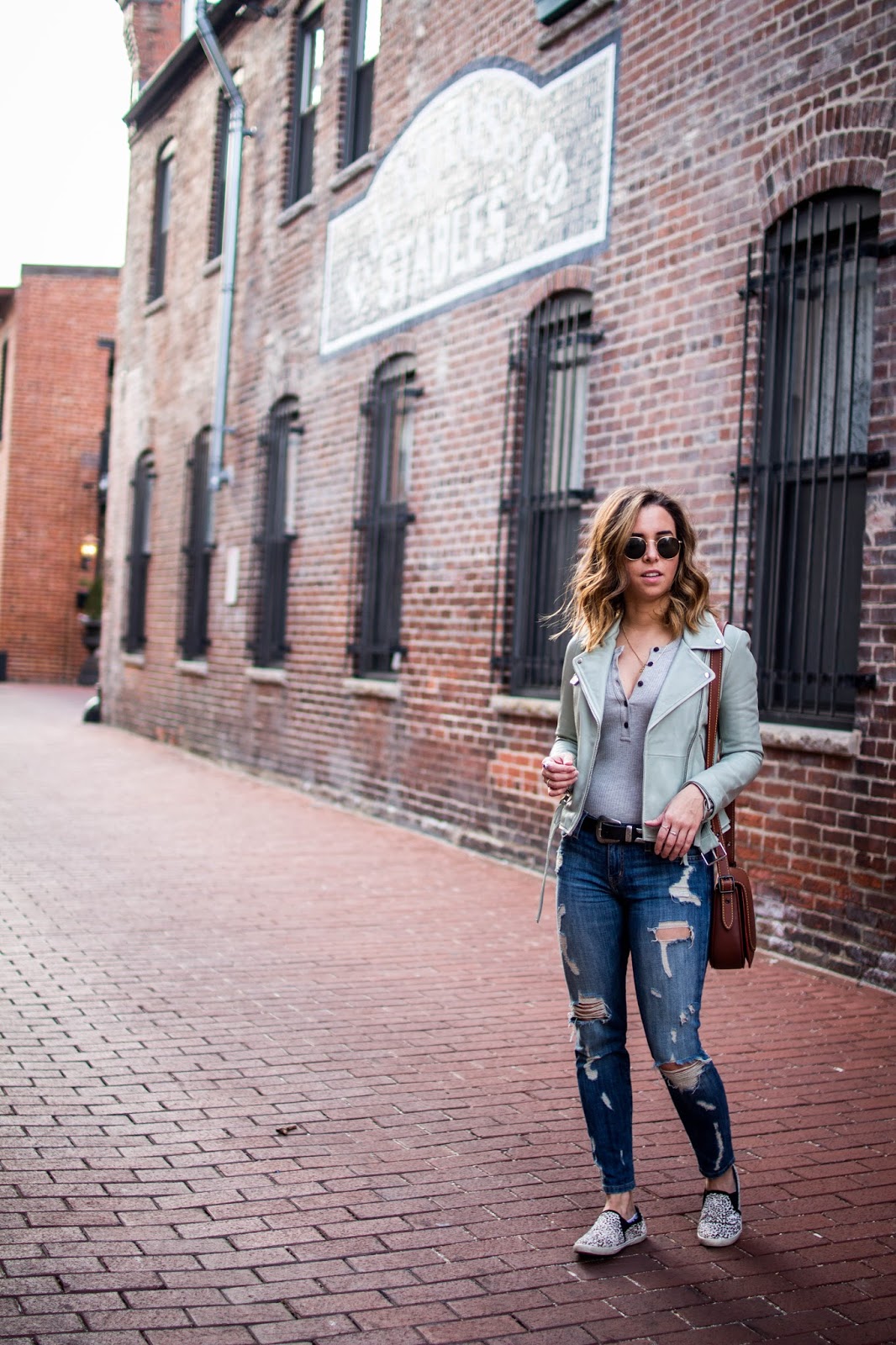 current-elliott-stiletto-joie-sneakers-green-leather-jacket-madewell-bodysuit-casual-style