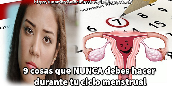 Que ejercicios no hacer durante la menstruación