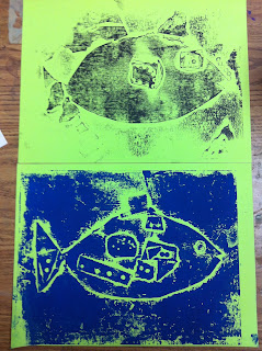 ChumleyScobey Art Room: Collagraph Prints with 3rd Grade