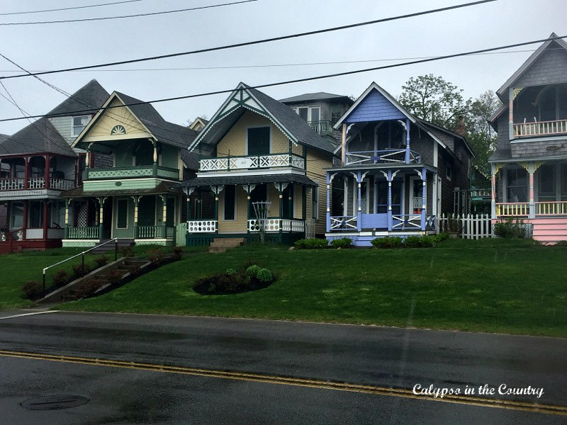 Row of Gingerbread Houses in Oak Bluffs Row of Gingerbread Houses in Oak Bluffs