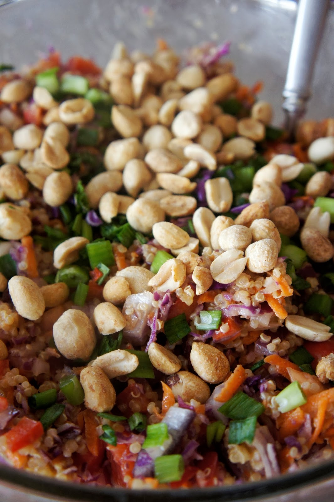 Savory Sweet and Satisfying: Crunchy Peanut Thai Quinoa Salad with ...