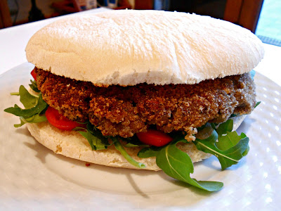 hamburger di melanzane - veggie burger