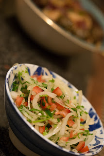 A dish of cachumbar A dish of cachumbar