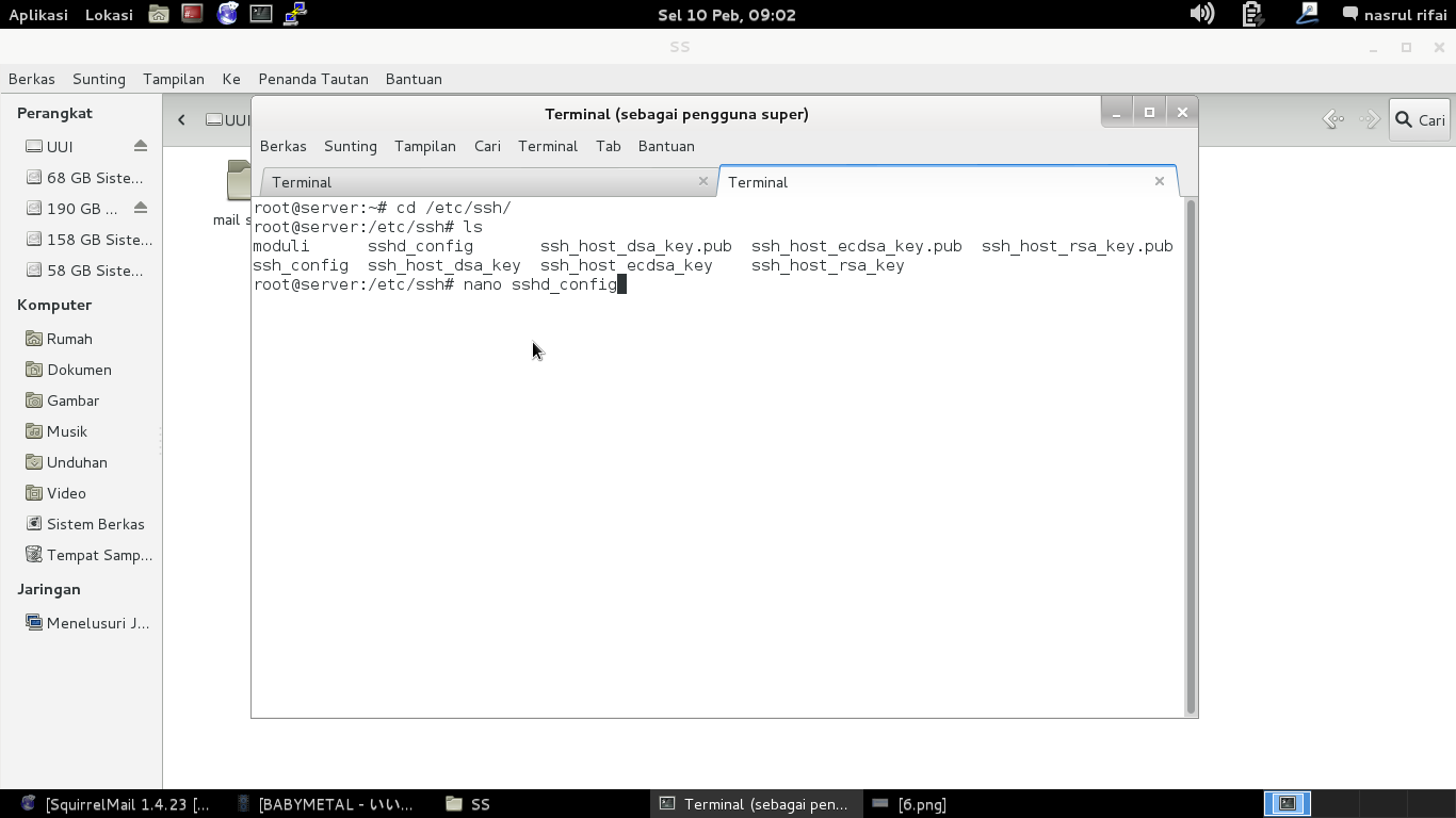 Instalasi dan Konfigurasi Ssh Server Linux Debian 7