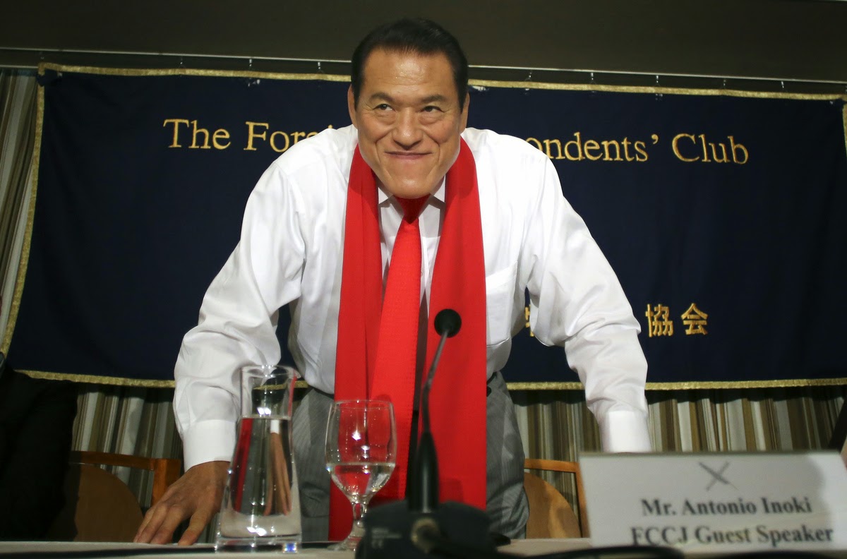 Japanese pro-wrestler-turned-politician Kanji 