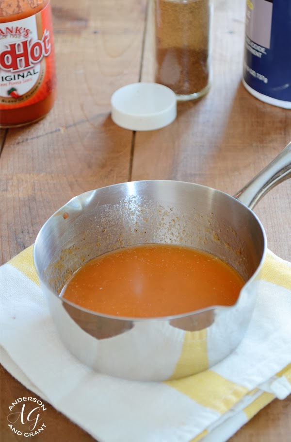 Pan of hot sauce