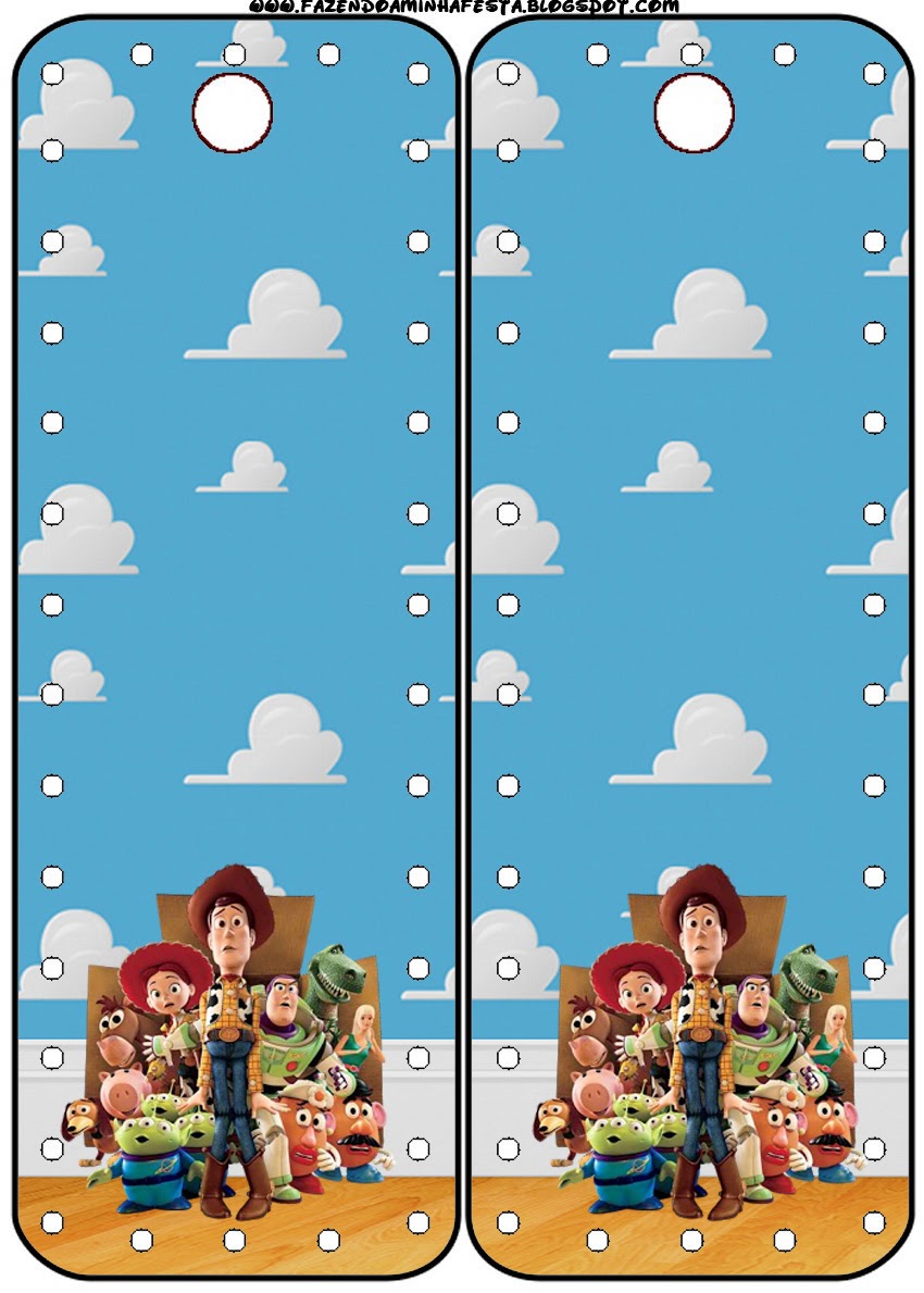 Toy Story 3: Imprimibles Gratis para Fiestas. Para marcapáginas de Toy Story 3.