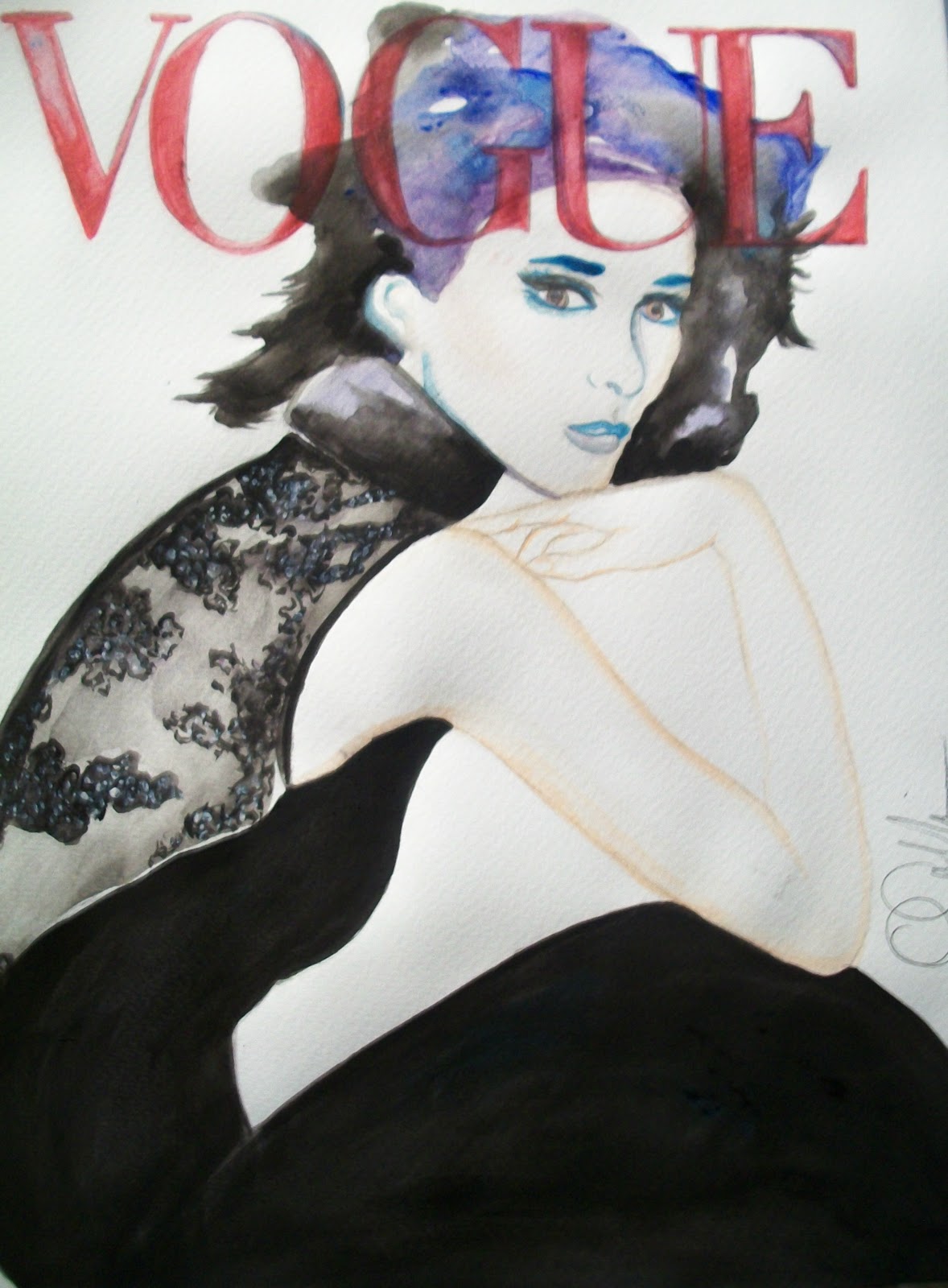 Vogue Cover Illustration (Watercolor)